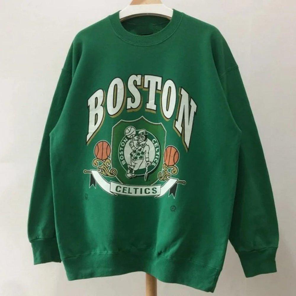 Retro Deadstock Boston Celtics Sweatshirt Basketball Boston Celtics Shirt M234